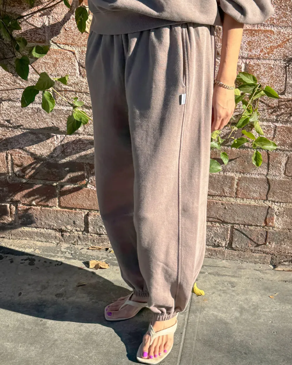 Le Bon Shoppe French Terry Balloon Pants - Mushroom^ Bottoms