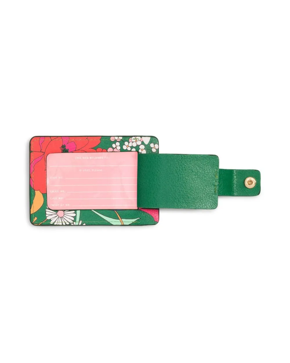 ban.do Getaway Luggage Tag - Emerald Super Bloom^ Travel Accessories