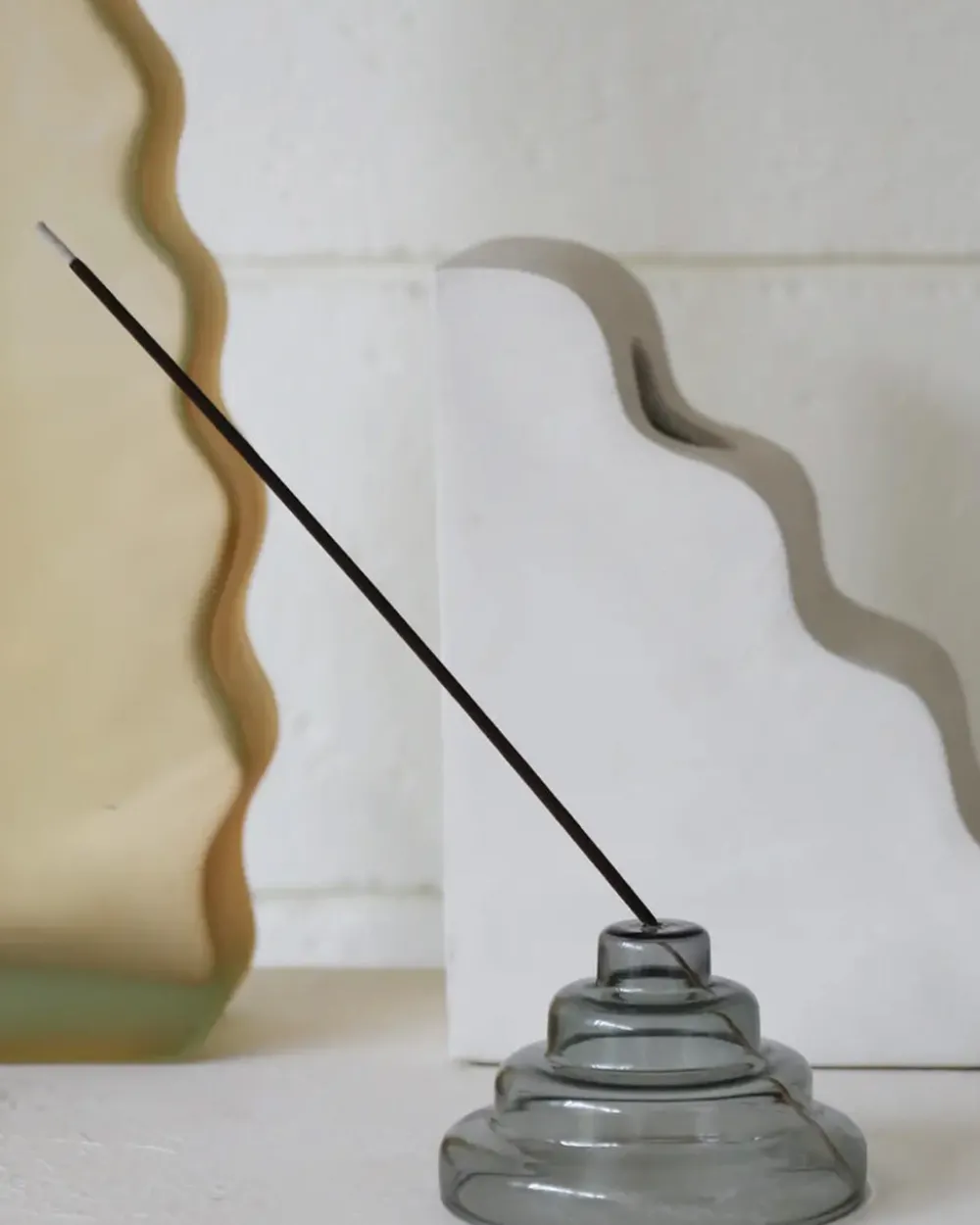 YIELD Glass Meso Incense Holder - Gray^ Candles + Home Fragrance|Home + Décor