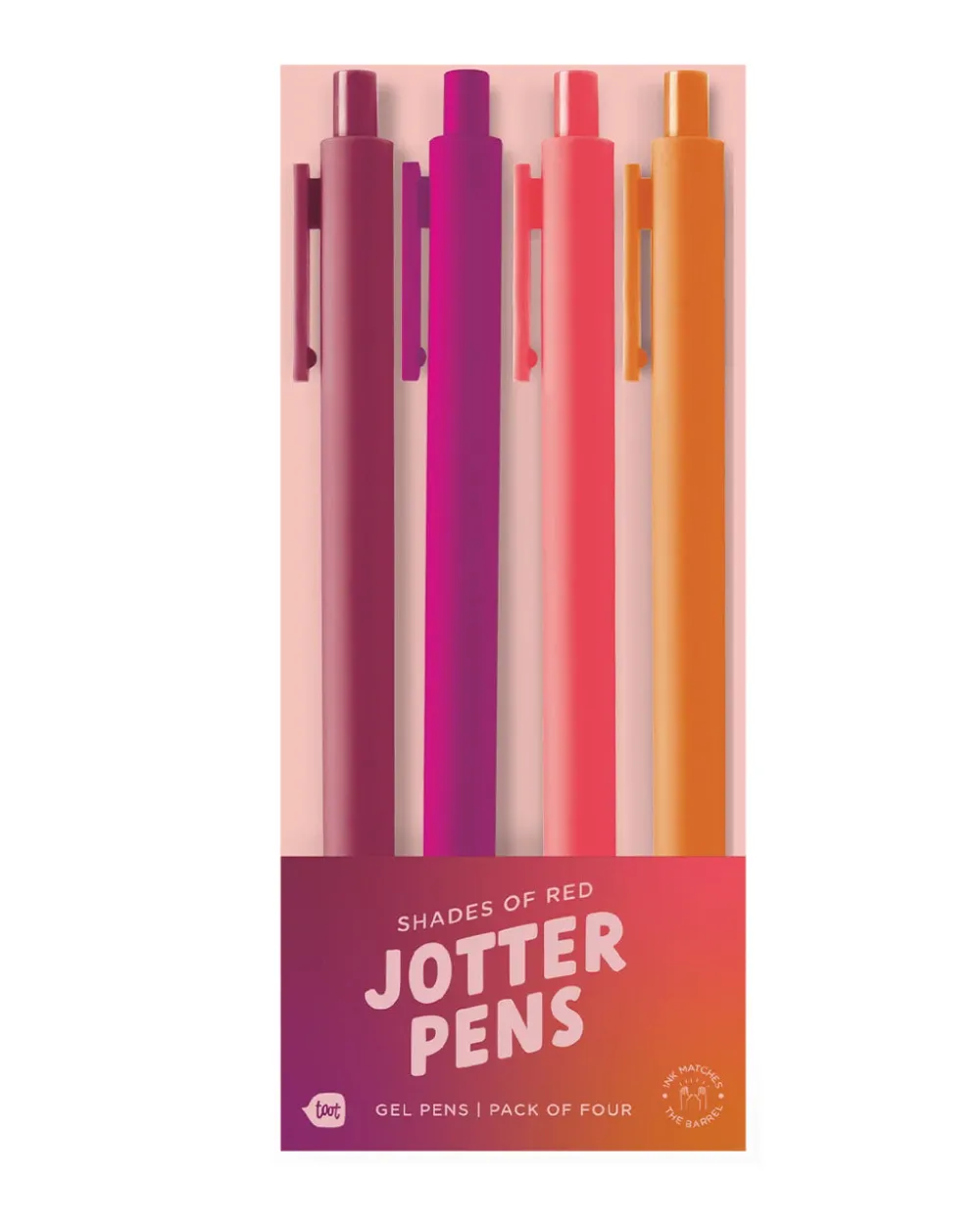 Talking Out of Turn Gradient Red Jotter Set^ Writing Supplies