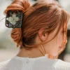 Hey Ricochet Granny Square Claw - Onyx And Jade^ Hats + Hair