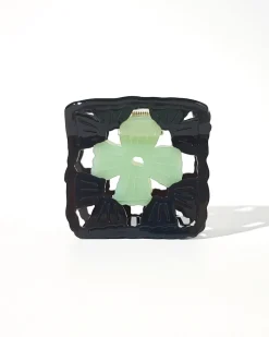 Hey Ricochet Granny Square Claw - Onyx And Jade^ Hats + Hair