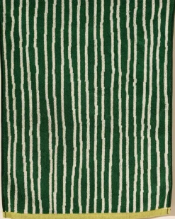 One & Only Paper Grass and Cream Stripes Terry Cloth Kitchen Towel^ Kitchen + Bar