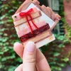 Solar Eclipse Hand-painted Bow Bookstack Compact Mirror^ Travel Accessories
