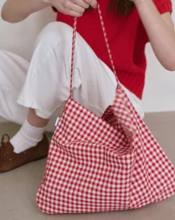 Le Bon Shoppe Happy Carry Bag - Red Gingham^ Bags