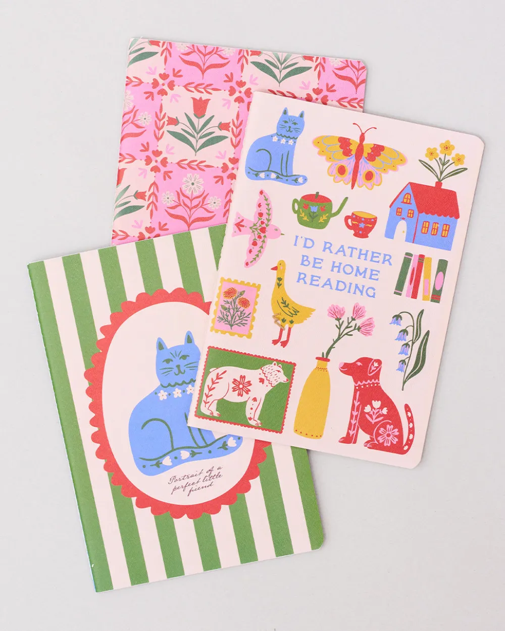 ban.do Hold That Thought Notebook Set - I'd Rather Be Home Reading^ Notebooks + Folders