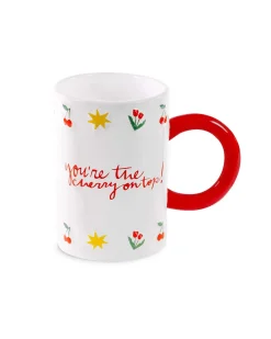 ban.do Hot Stuff Ceramic Mug - Cherry on Top^ Kitchen + Bar
