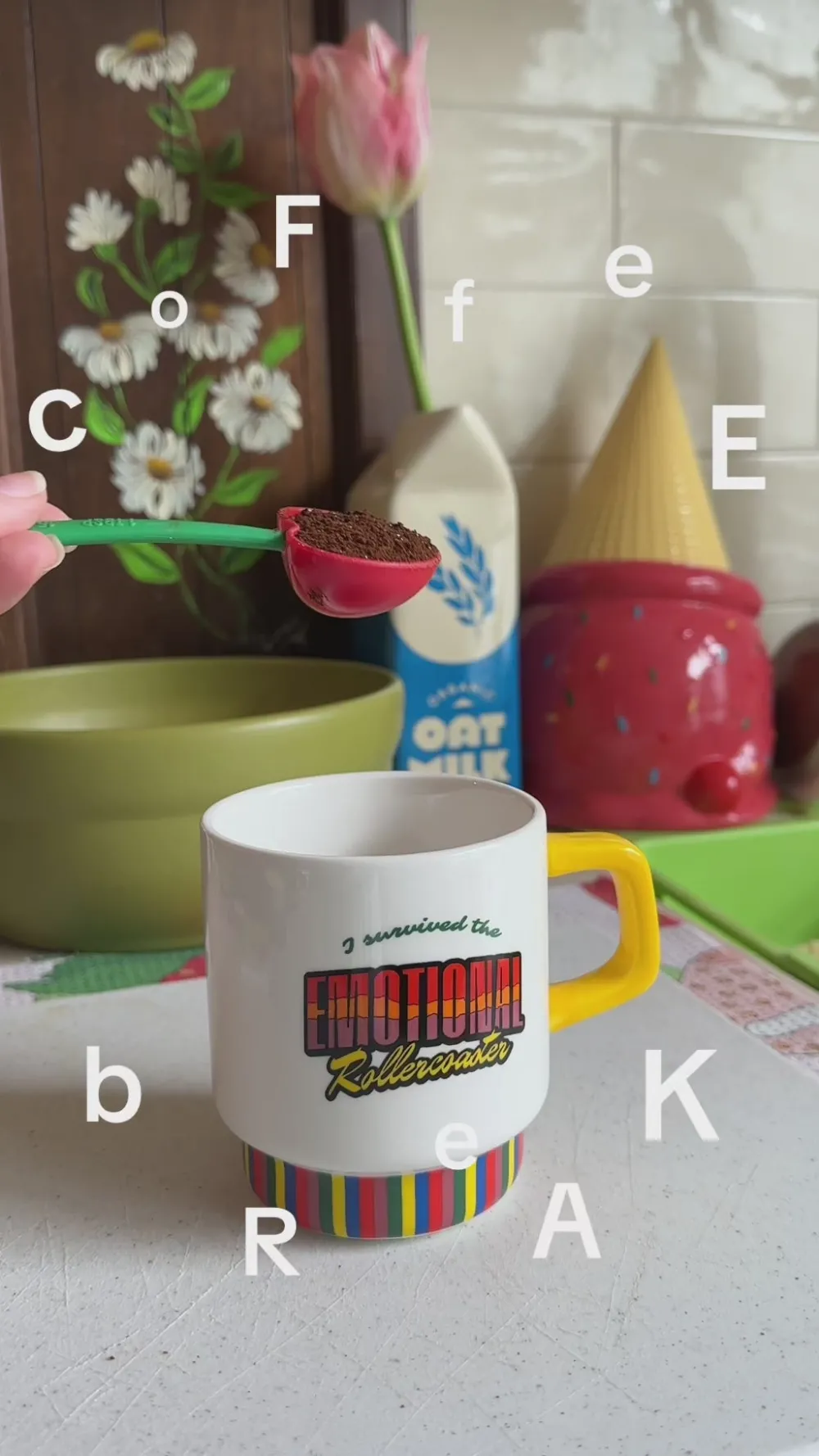 ban.do Hot Stuff Ceramic Mug - Emotional Rollercoaster^ Kitchen + Bar