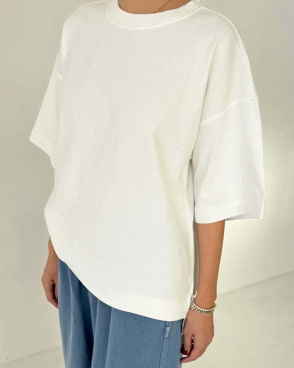 Le Bon Shoppe Jayden Tee - White Cotton^ Tees + Sweatshirts
