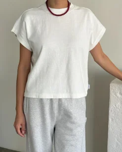 Le Bon Shoppe Jeanne Tee - White Cotton^ Tees + Sweatshirts