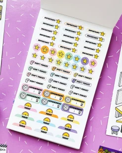 Pipsticks Kawaii Planner Sticker Pad^ Stickers + Tape