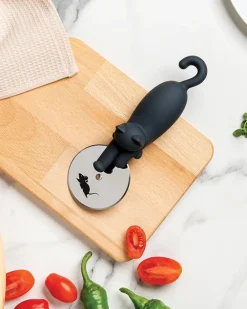 OTOTO Kitty Cut Pizza Cutter Wheel^ Kitchen + Bar
