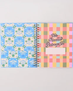 ban.do Large 17-Month Academic Planner - White Floral^ Planners + Calendars