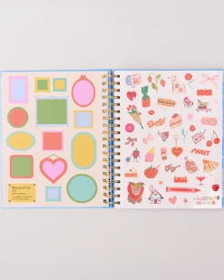 ban.do Large 17-Month Academic Planner - White Floral^ Planners + Calendars
