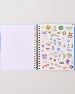ban.do Large 17-Month Academic Planner - White Floral^ Planners + Calendars