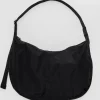 Baggu Large Nylon Crescent Bag w/ Key Leash - Black^ Bags