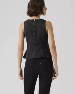 Levi's Leighton Peplum Top - NY Nights^ Tops
