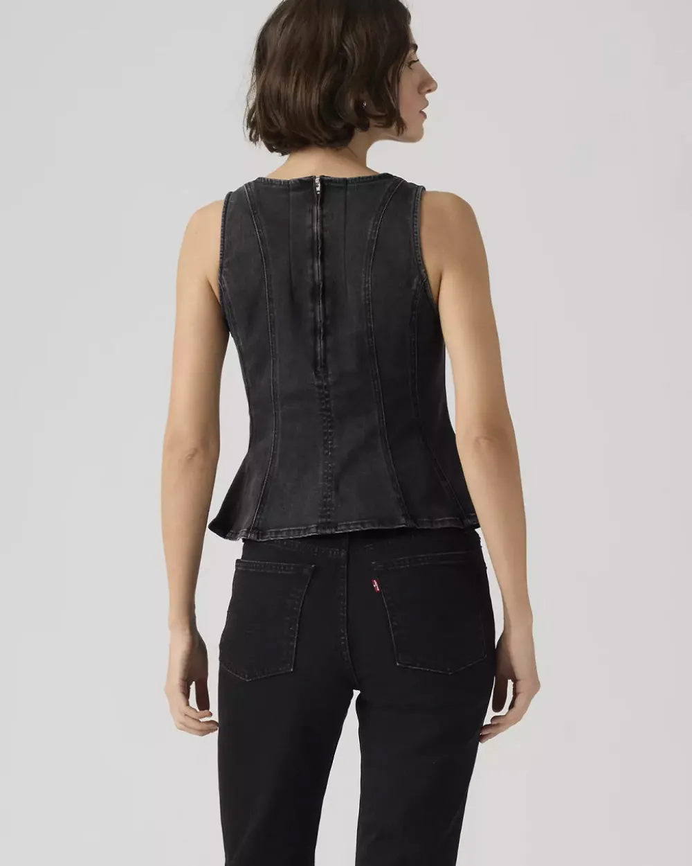 Levi's Leighton Peplum Top - NY Nights^ Tops