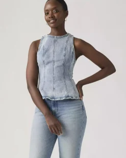 Levi's Leighton Peplum Top - The Dust Stone^ Tops
