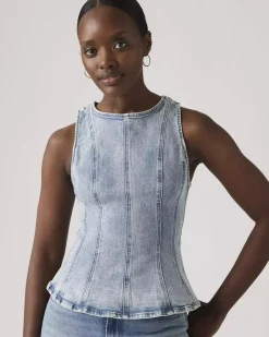 Levi's Leighton Peplum Top - The Dust Stone^ Tops