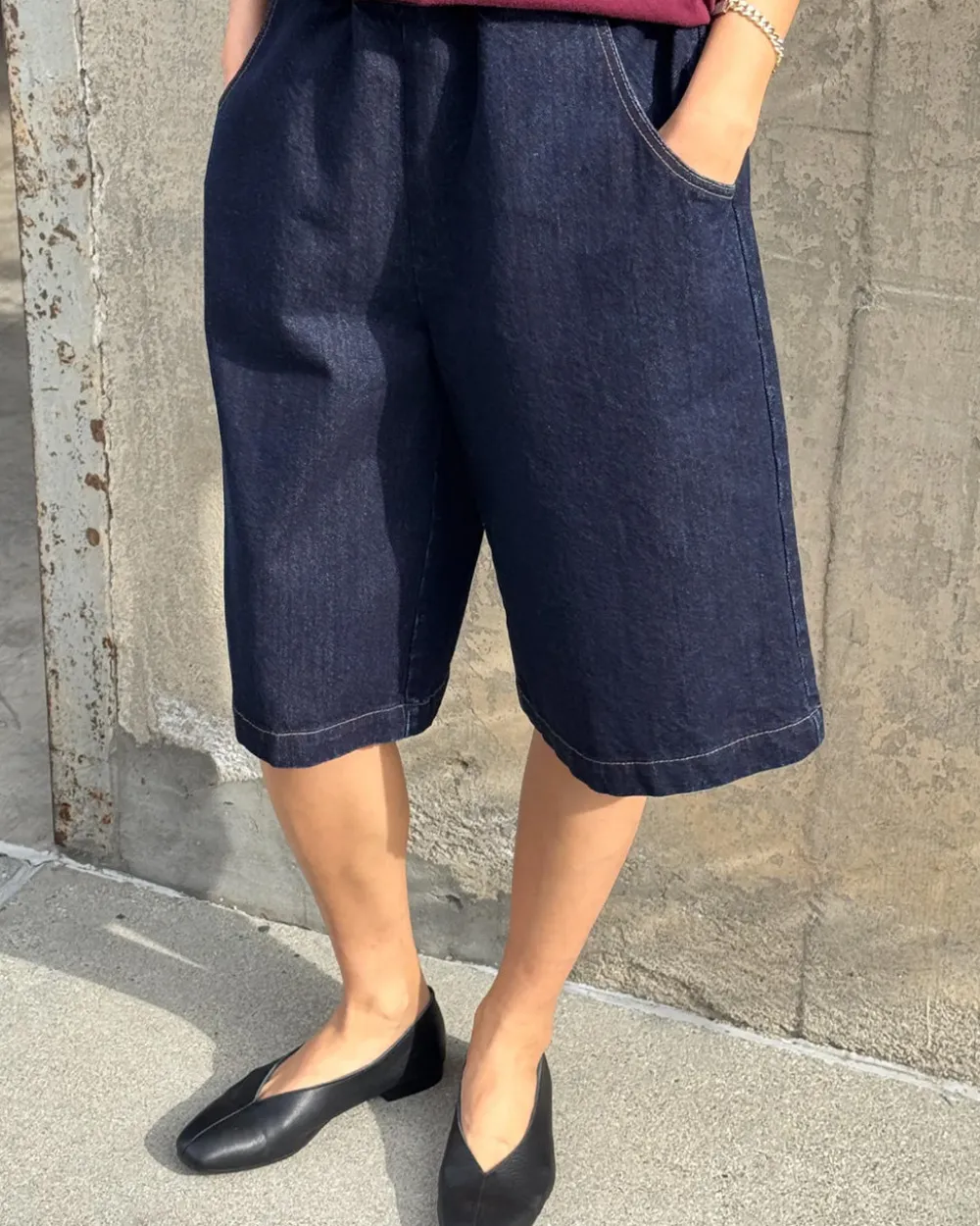 Le Bon Shoppe Liam Bermuda Shorts - Raw Denim^ Bottoms