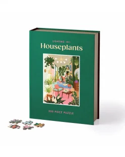 Chronicle Books Lighting 101: Houseplants - 500 Piece Book Puzzle^ Games + Activities