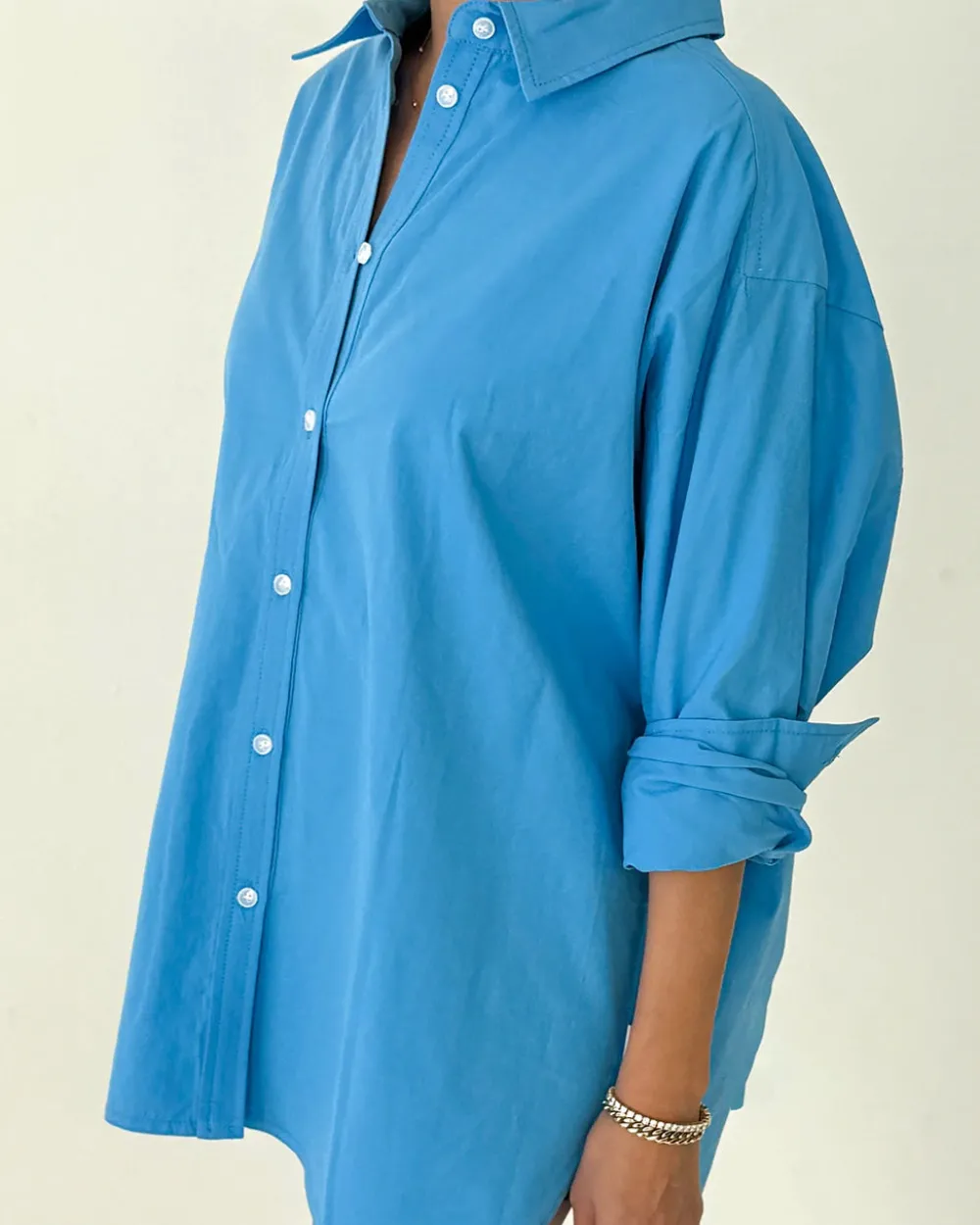 Le Bon Shoppe Light Weight Owen Shirt - Lake Blue^ Tops