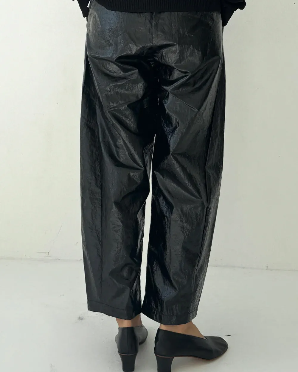 Le Bon Shoppe Liquid Nylon Arc Pants - Lacquer Black^ Bottoms