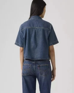 Levi's Logan Short Sleeve Denim Shirt - Tinted Times^ Tops