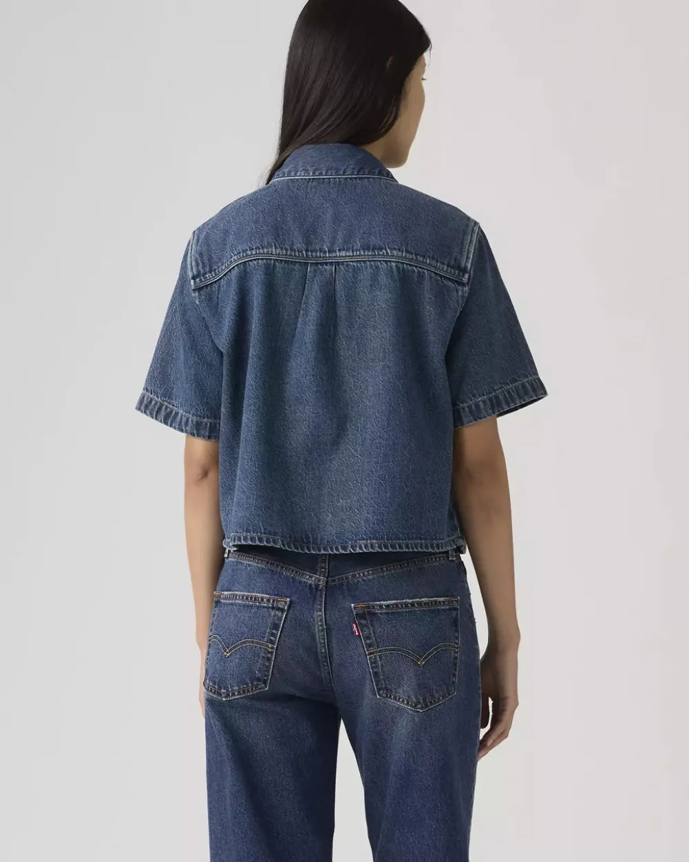 Levi's Logan Short Sleeve Denim Shirt - Tinted Times^ Tops