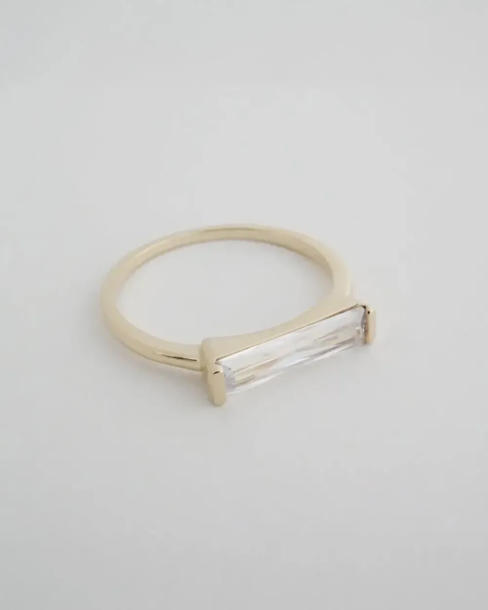Honeycat Jewelry Lorena Baguette Ring - Gold^ Jewelry
