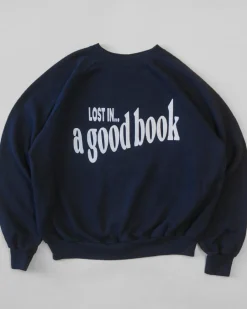 ban.do x Best Regards Lost In A Good Book Sweatshirt - Navy^ Tees + Sweatshirts