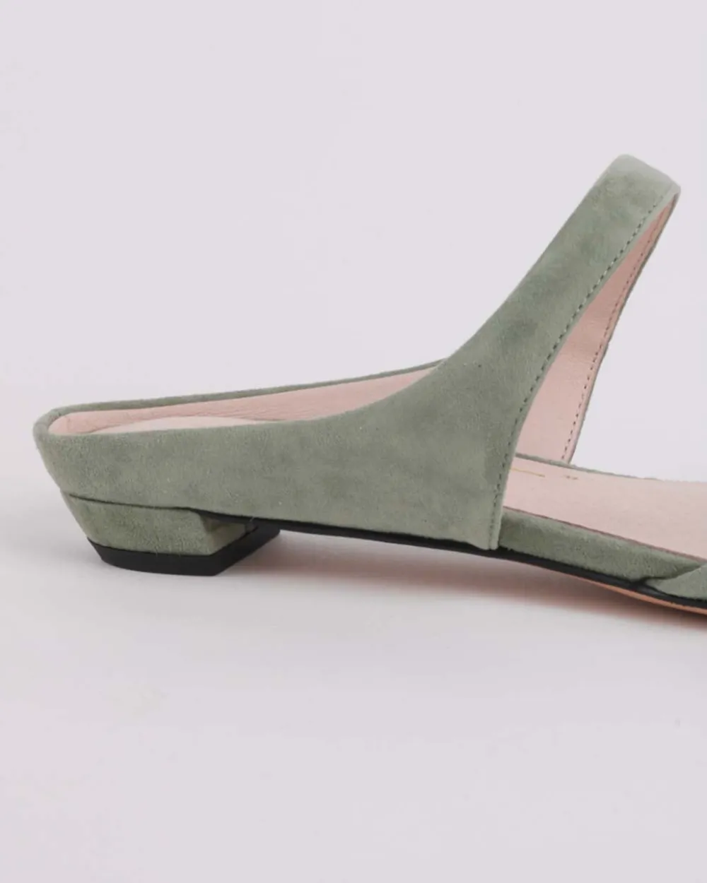 Intentionally Blank Lourdes Slide On Mule - Sage^ Shoes