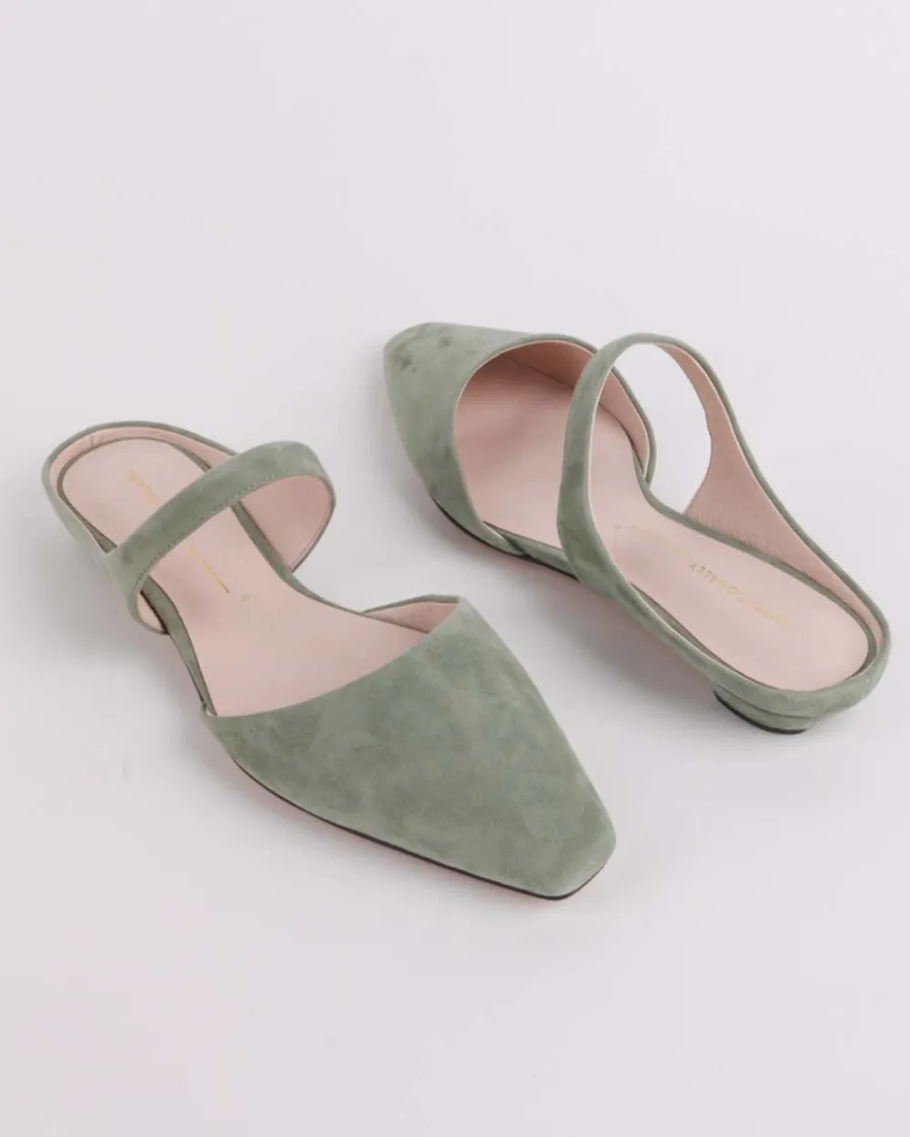 Intentionally Blank Lourdes Slide On Mule - Sage^ Shoes