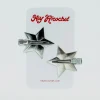 Hey Ricochet Magic Girl Metal Stars - Silver^ Hats + Hair