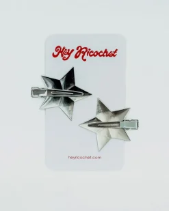 Hey Ricochet Magic Girl Metal Stars - Silver^ Hats + Hair