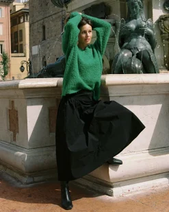 Lisa Says Gah Marion V-Neck Sweater - Kelly Green^ Tops