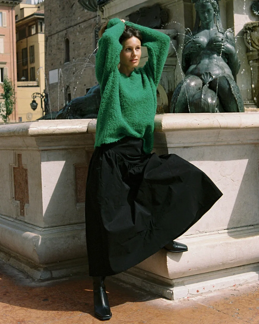 Lisa Says Gah Marion V-Neck Sweater - Kelly Green^ Tops