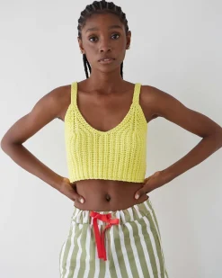 Dr. Bloom Mariquita Knitted Top - Yellow^ Tops