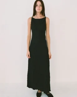Lisa Says Gah Maya Crinkle Dress - Black^ Dresses + Jumpsuits