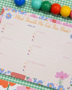 ban.do Meal Planner and Shopping List Set - Floral^ Self-Care