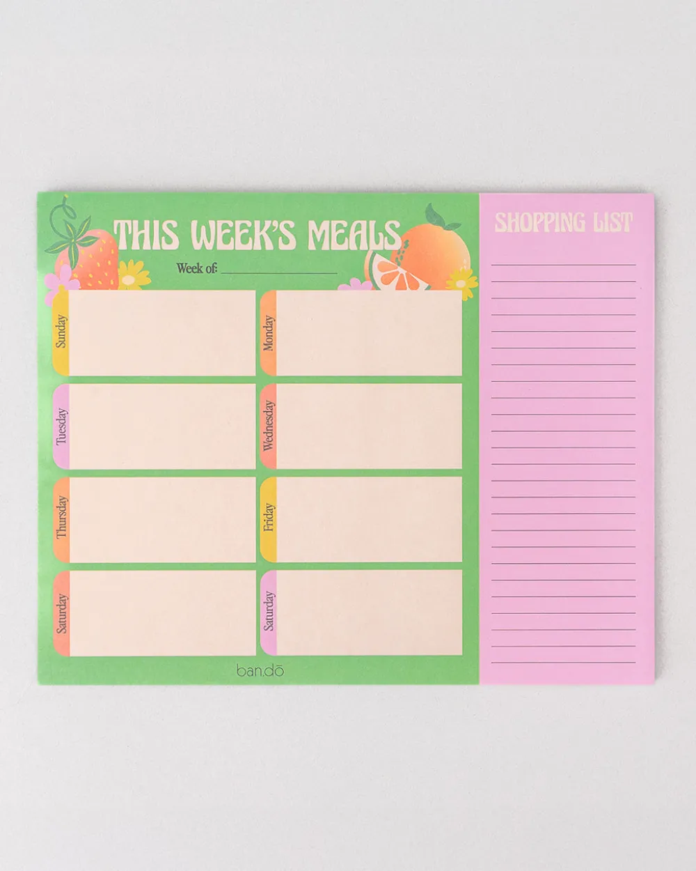 ban.do Meal Planner - Fruit^ Planners + Calendars|Desk Accessories