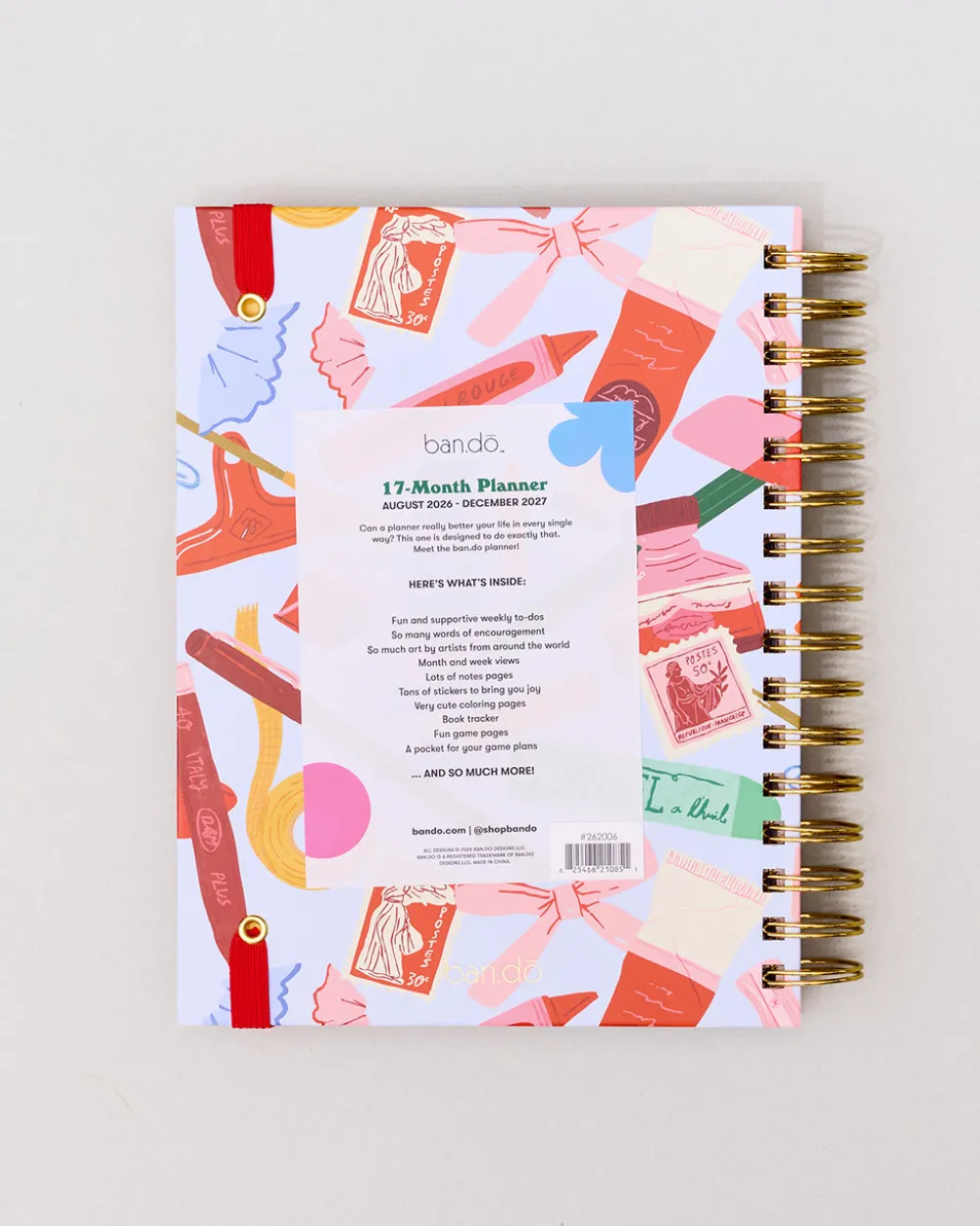 ban.do Medium 17-Month Academic Planner - Art Tools^ Planners + Calendars