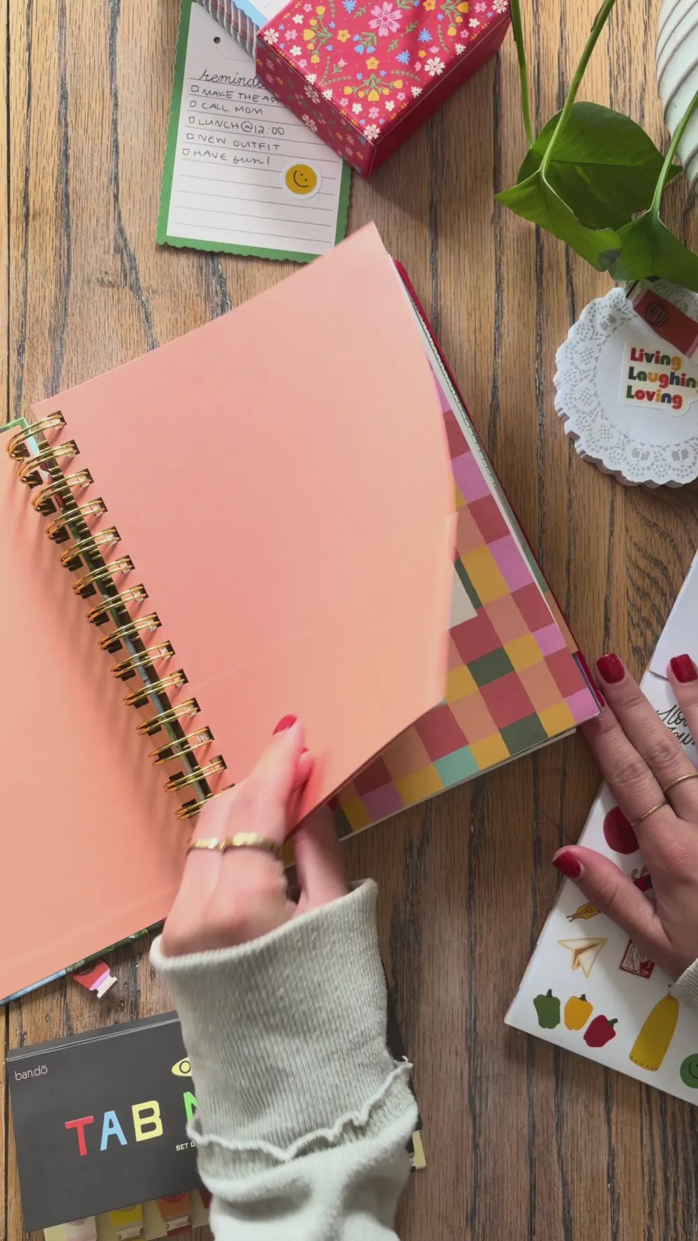 ban.do Medium 17-Month Academic Planner - Oil Paint Floral^ Planners + Calendars