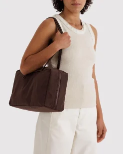 Baggu Medium Nylon Bowler Bag - Coffee^ Bags