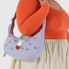 Baggu Medium Nylon Crescent Bag w/ Key Leash - Embroidered Miffy^ Bags