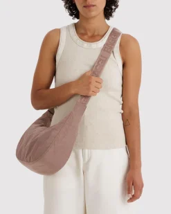 Baggu Medium Nylon Crescent Bag w/ Key Leash - Toasted Almond^ Bags