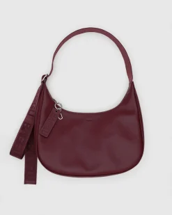 Baggu Medium Recycled Leather Crescent Bag - Mahogany^ Bags