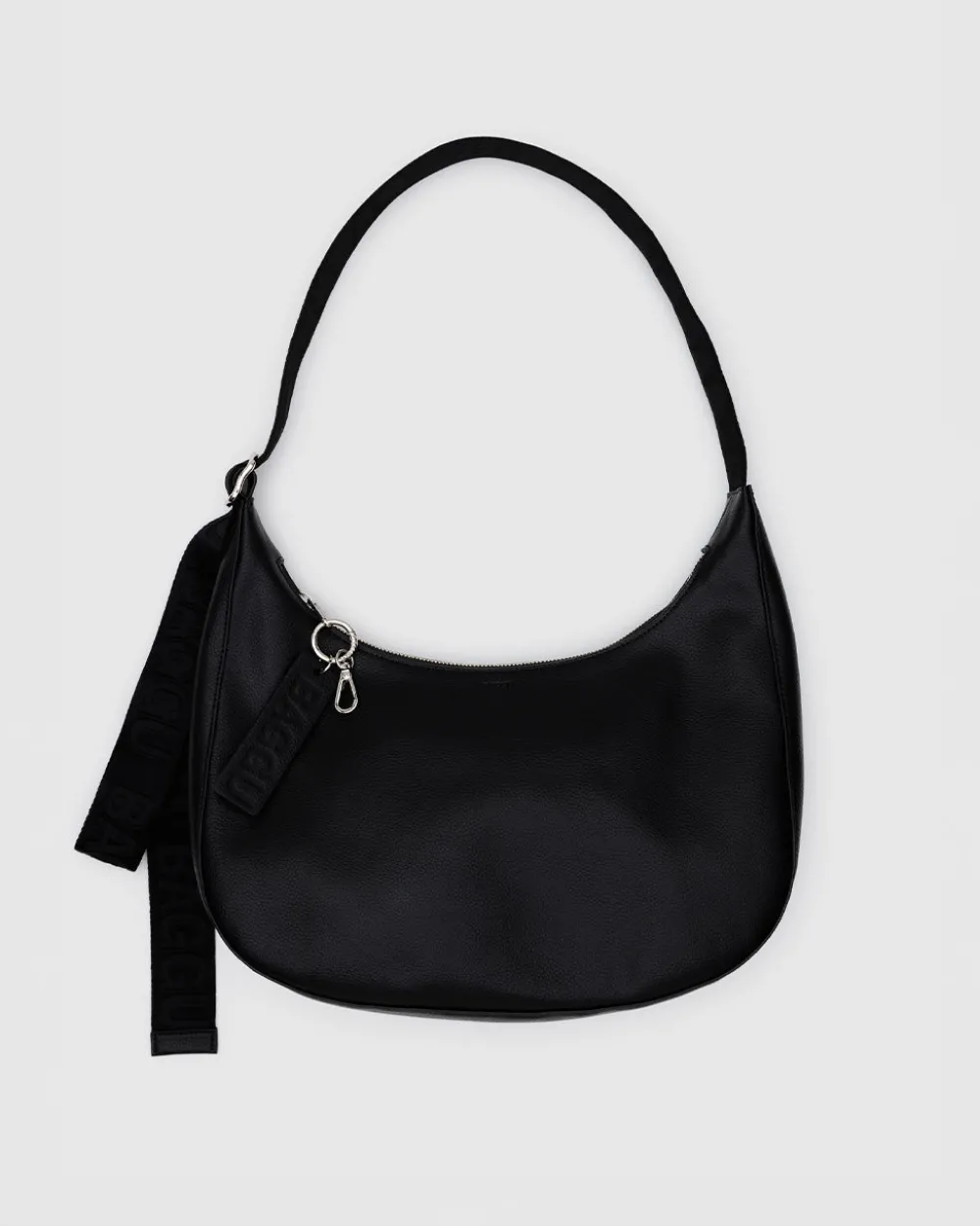 Baggu Medium Recycled Leather Crescent Bag - Black^ Bags