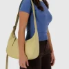 Baggu Medium Recycled Leather Crescent Bag - Straw^ Bags